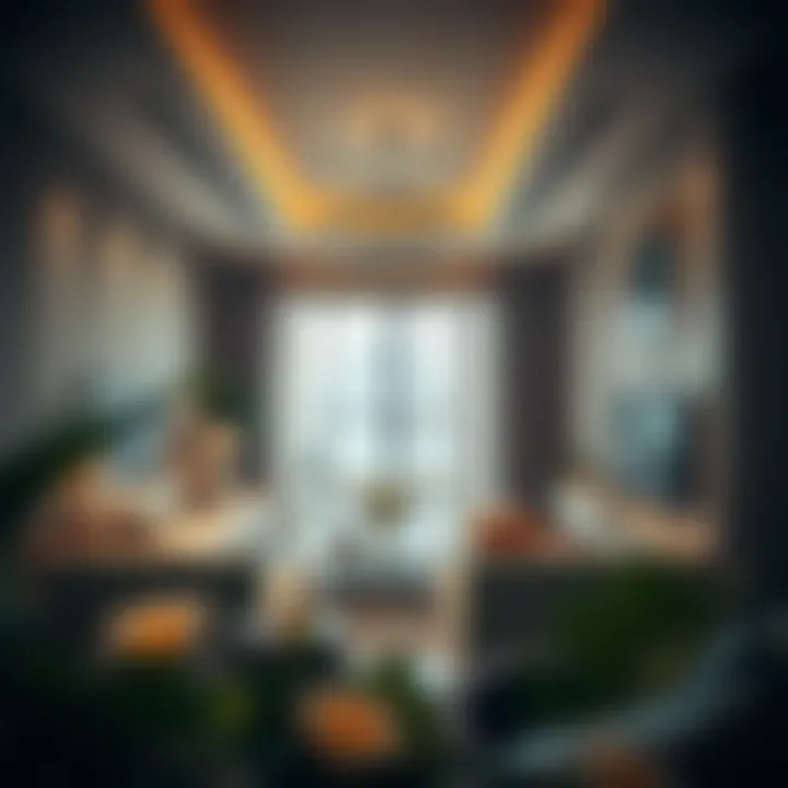 Luxurious interior design of a contemporary Dubai apartment