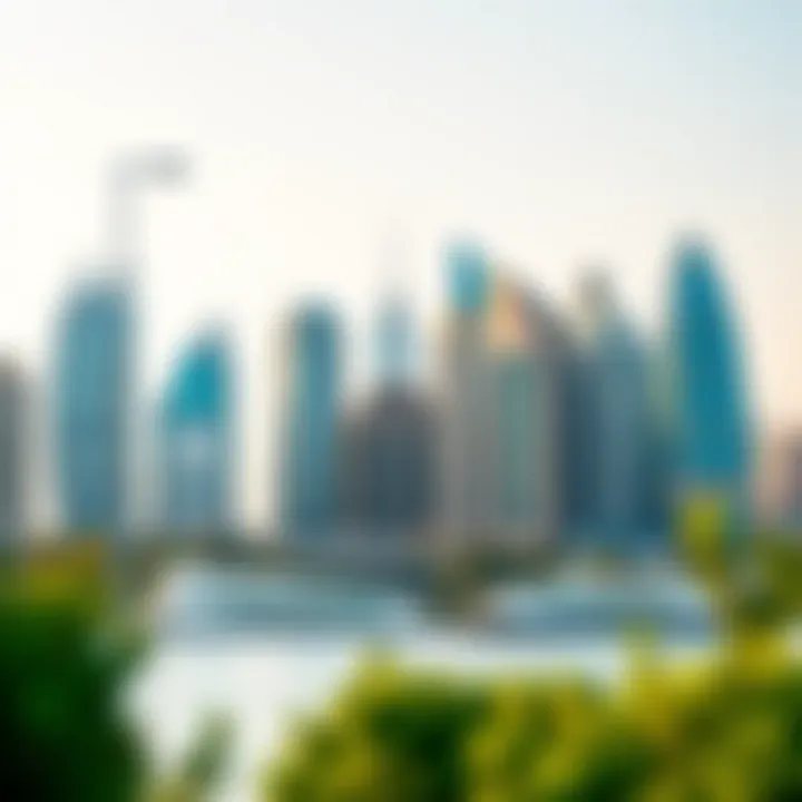 Stunning skyline view showcasing modern architecture in Dubai