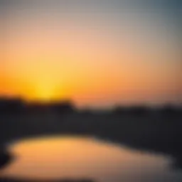 Scenic view of Al Khan Beach at sunset