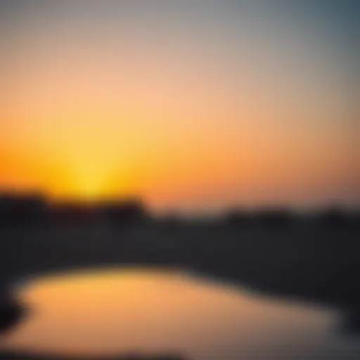 Sunset Serenity at Al Khan Beach Scenic view of Al Khan Beach at sunset