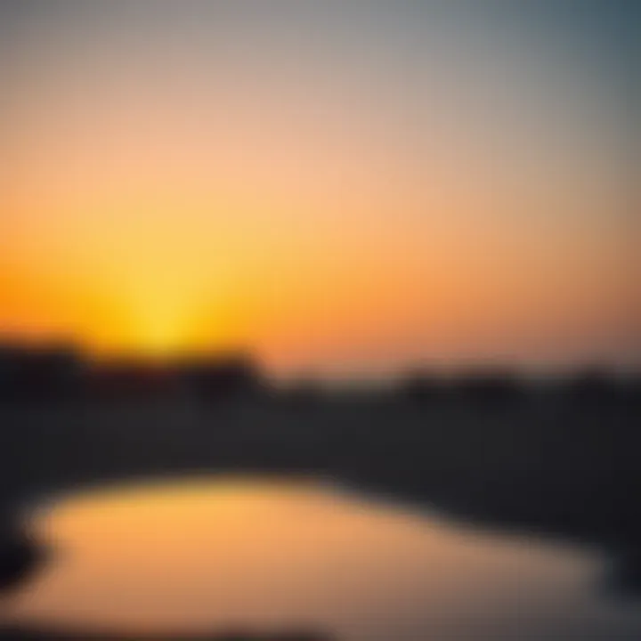 Sunset Serenity at Al Khan Beach Scenic view of Al Khan Beach at sunset