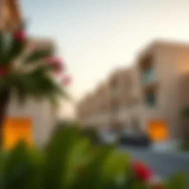 Residential Architecture in Al Mamzar Modern residential buildings representing Al Mamzar's real estate.