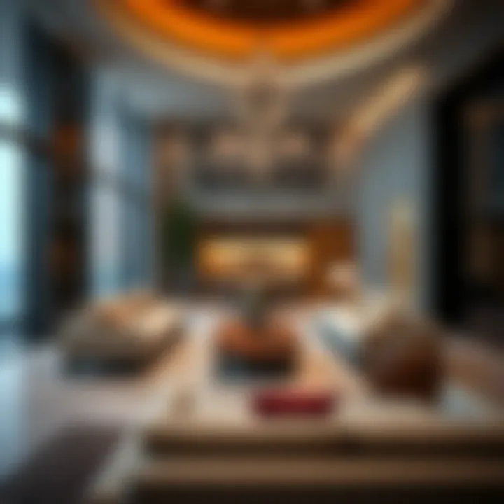 Modern Interiors: Al Mansour Tower Experience Interior design showcasing modern amenities in Al Mansour Tower