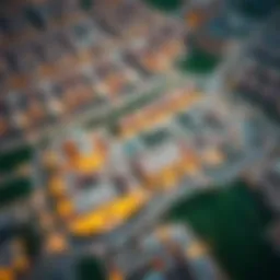 Aerial view of Al Shamil Qusais showcasing vibrant community layout