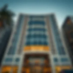 Stunning facade of Al Zarooni Building showcasing modern architecture