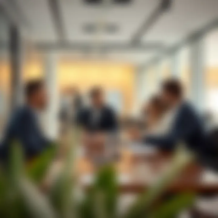 Business professionals engaging in a collaborative meeting in Arada