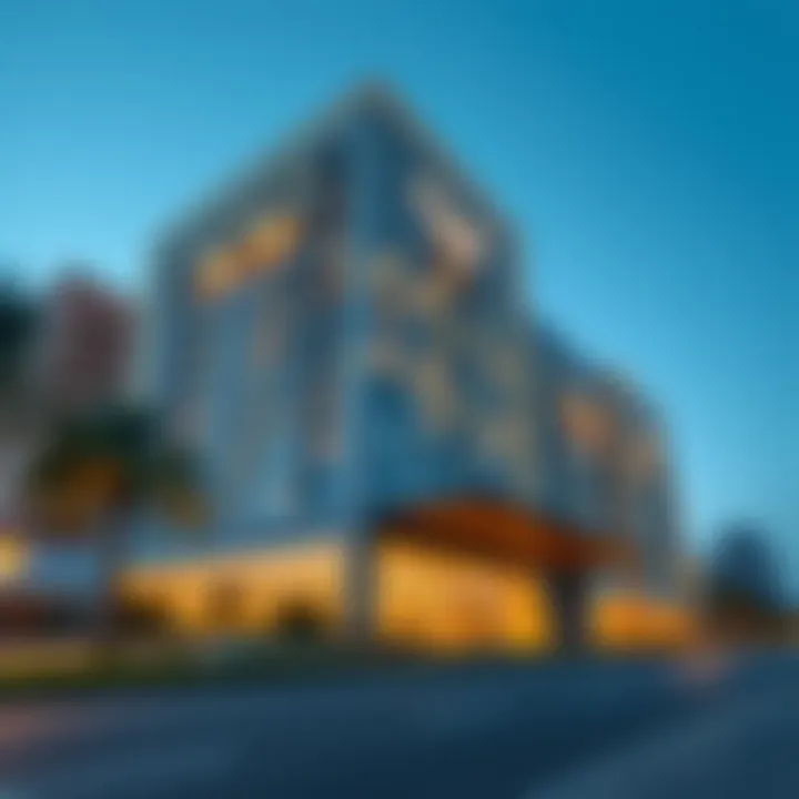 Stunning facade of Al Maya Building showcasing its modern design