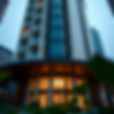 Architectural Elegance of Armada Tower 1 Architectural details of Armada Tower 1's facade