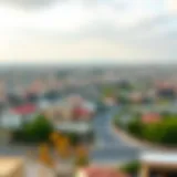 Panoramic view of بني ياس شرق highlighting residential areas and amenities