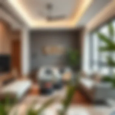 Stylish Shared Living Space in Al Nahda A stylish and cozy shared living space showcasing modern design elements.