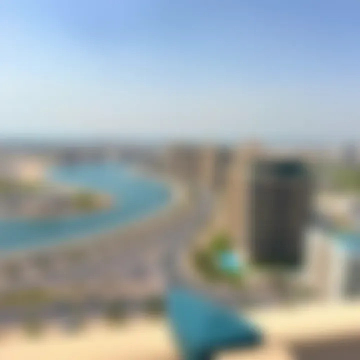 Prime Location of برج دانة الخان Panoramic view highlighting the prime location of برج دانة الخان in Dubai