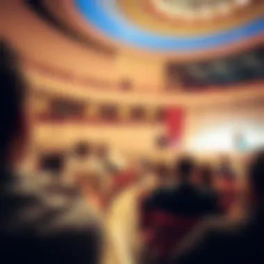 Vibrant Audience Experience at BurJuman Theatre Image of an audience enjoying a performance at BurJuman Theatre, capturing the atmosphere