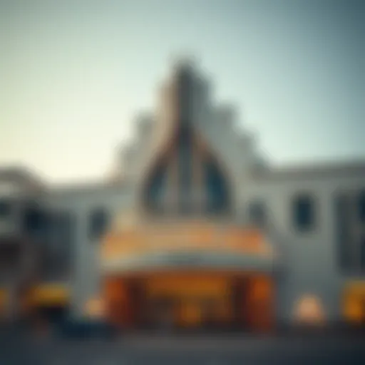 Exterior view of BurJuman Theatre showcasing its unique architectural design