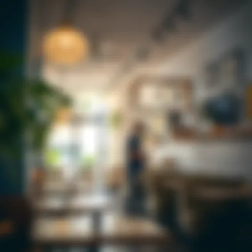 Charming Cafe Interior in Business Bay Charming cafe interior showcasing unique decor and ambiance