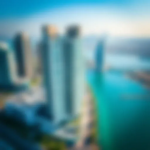 Aerial view showcasing the architectural beauty of Capital Bay