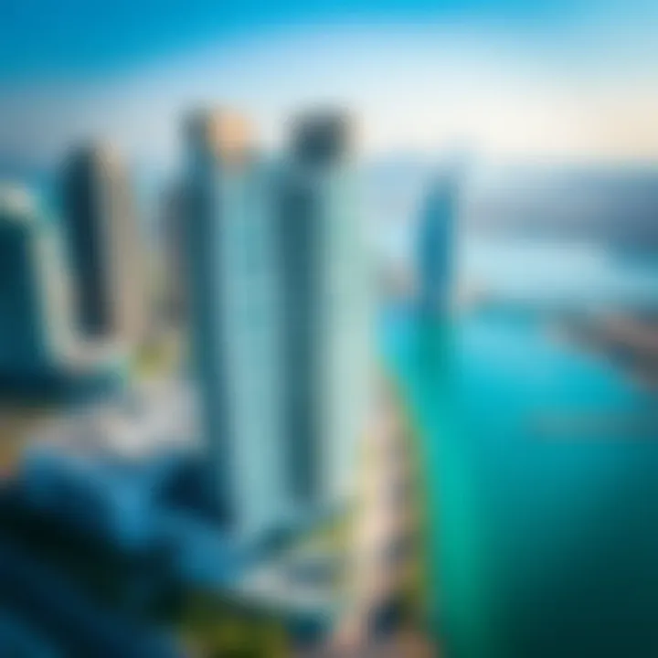 Aerial view showcasing the architectural beauty of Capital Bay
