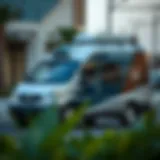 A modern cleaning service vehicle in Dubai