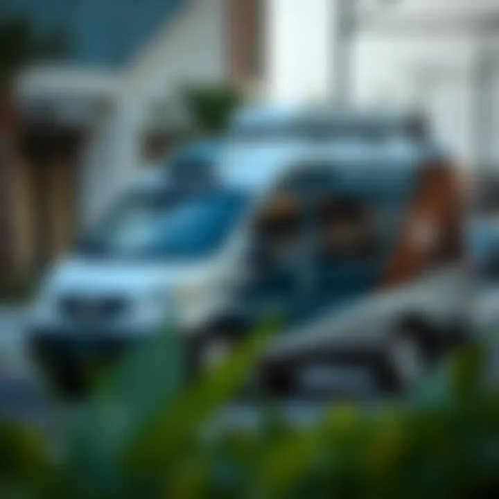 A modern cleaning service vehicle in Dubai