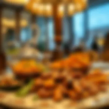 Traditional Emirati dish presentation