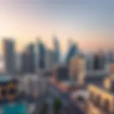 Stunning skyline view of Dreamland Deira showcasing modern architecture