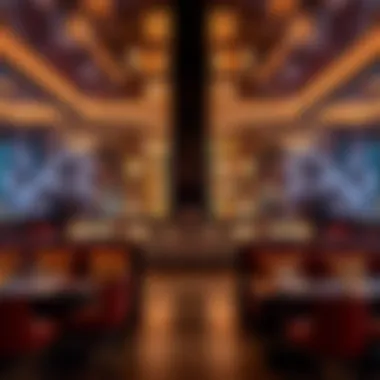 Exquisite Libations: The Art of Mixology in Dubai An upscale bar showcasing an array of exquisite beverages.