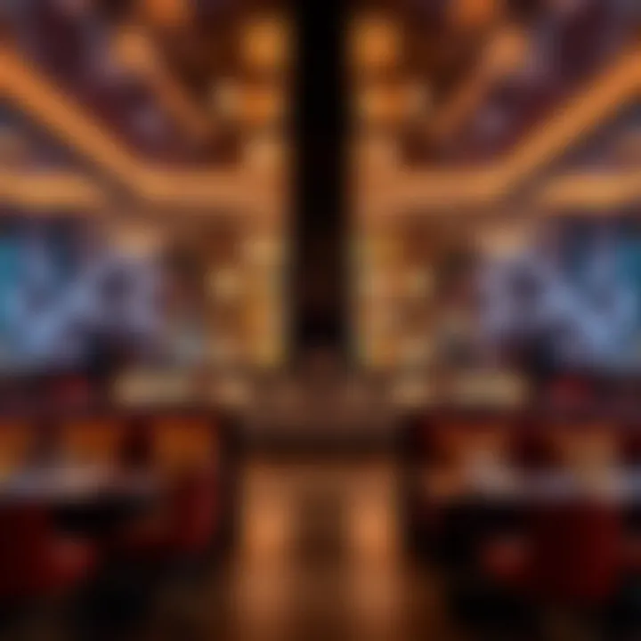 Exquisite Libations: The Art of Mixology in Dubai An upscale bar showcasing an array of exquisite beverages.