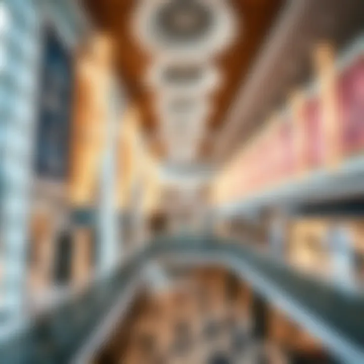 Stunning interior design elements highlighting the mall's aesthetic appeal