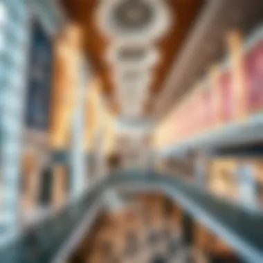 Aesthetic Interiors of Dubai Festival City Mall Stunning interior design elements highlighting the mall's aesthetic appeal