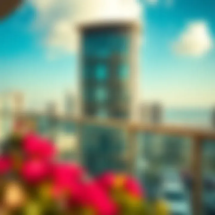 Scenic view from the Dubai Trade Centre Hotel Apartments balcony