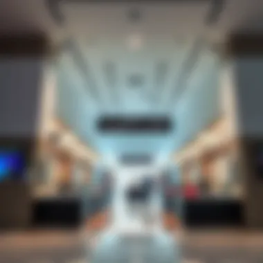 Interior view of an Ejari Centre with service counters and informational displays