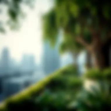 Innovative rooftop gardens enhancing residential buildings in Dubai.