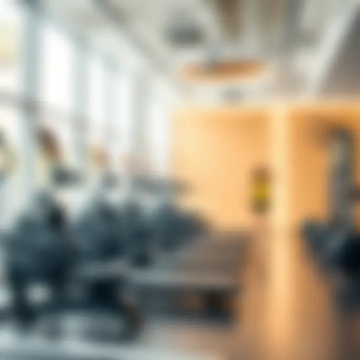 Cutting-edge Fitness Equipment State-of-the-art fitness equipment in a modern gym