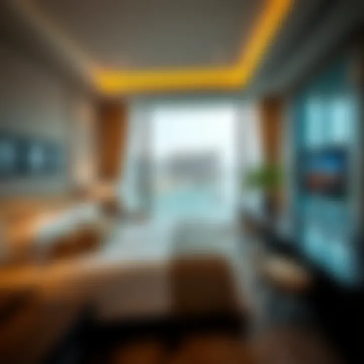 Charming Hotel Room Overlooking the Water Beautifully designed hotel room with a view