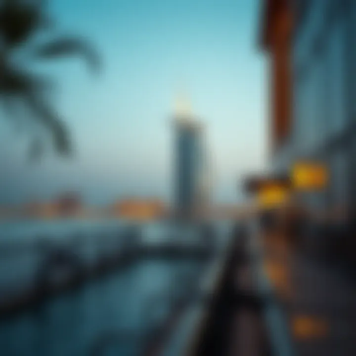 Stunning waterfront view of Jumeirah Island