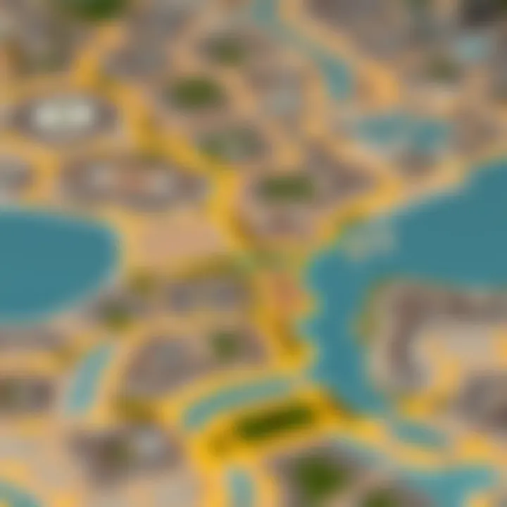 Strategic Map of Dubai Sports City Map highlighting the strategic location of Dubai Sports City within Dubai