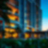 Stunning facade of M Square Residence showcasing modern architecture