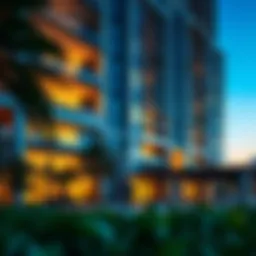 Stunning facade of M Square Residence showcasing modern architecture