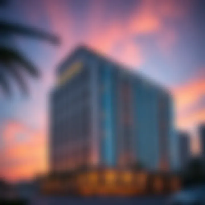 Facade of NBQ Building During Sunset Facade of NBQ Building during sunset