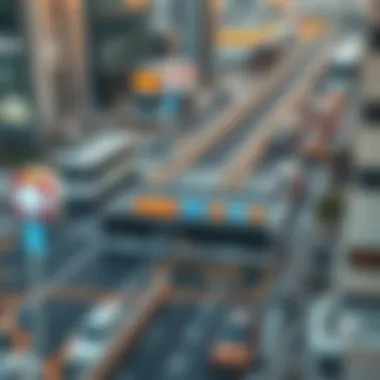 Urban Planning Insights Featuring Salik Locations Urban planning map highlighting Salik toll locations