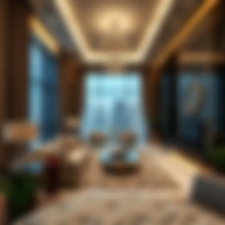 Luxurious interior of a residential unit in Omniyat Tower