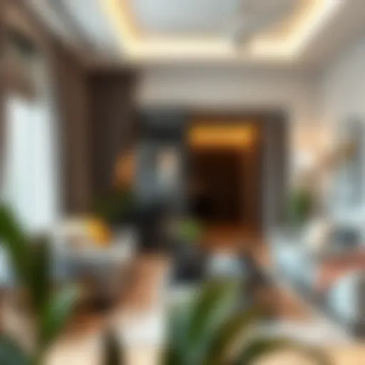 Chic Interiors of One-Bedroom Apartments Modern one-bedroom apartment interior with stylish furnishings