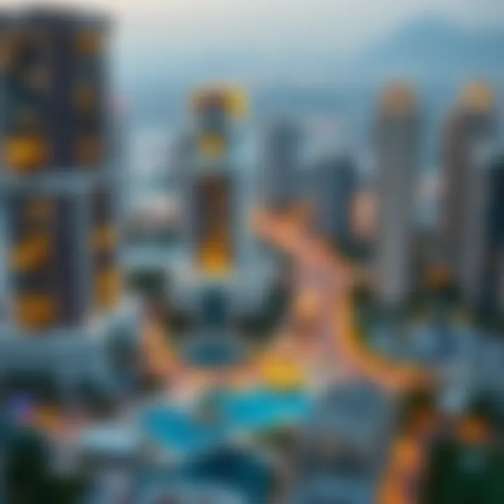 Map highlighting the strategic location of International City