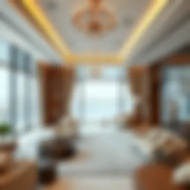 Luxurious interior design of a residence at One Palm