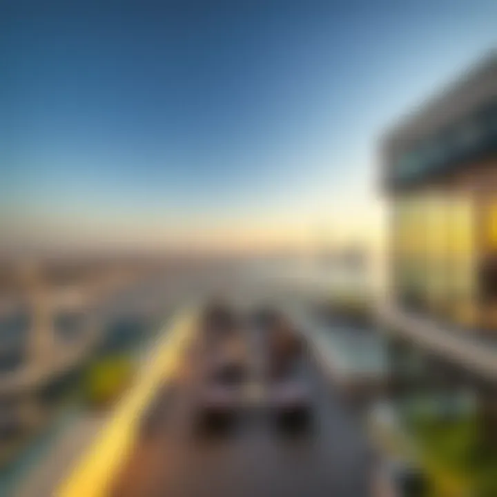 Panoramic view from the rooftop of Pier 7