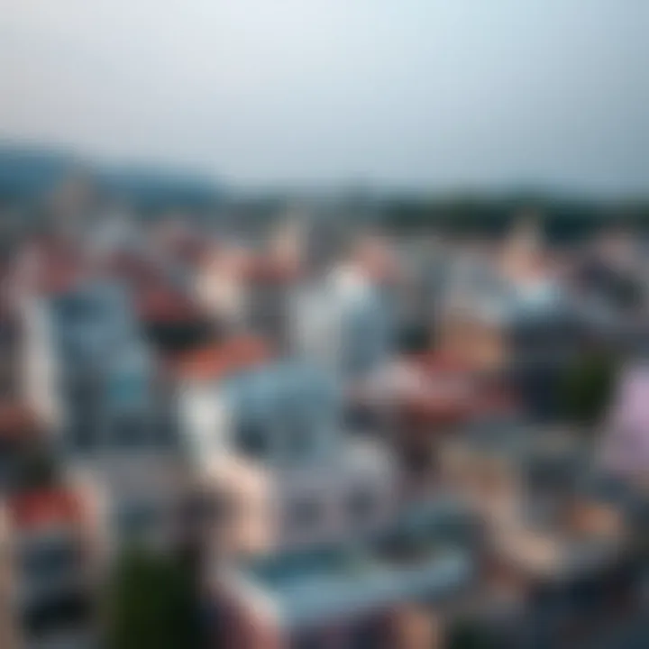 A panoramic view of the بريد الكرامة neighborhood showcasing its diverse architecture.