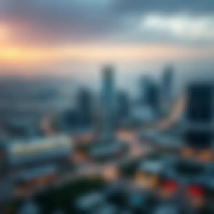 A conceptual map of upcoming projects and developments in the بريد الكرامة area.