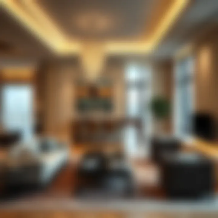 Luxury Living in Dubai Luxury apartment interior showcasing Dubai real estate