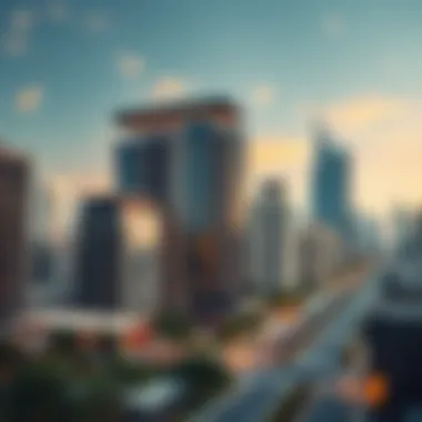 Stunning skyline view of District One in Dubai highlighting architectural diversity
