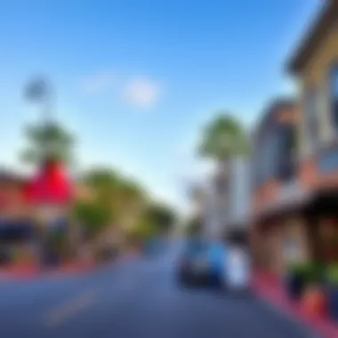 Community Life and Local Amenities in the Bay Area A vibrant street scene highlighting local amenities and community life