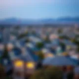 A panoramic view of the Bay Area showcasing diverse neighborhoods